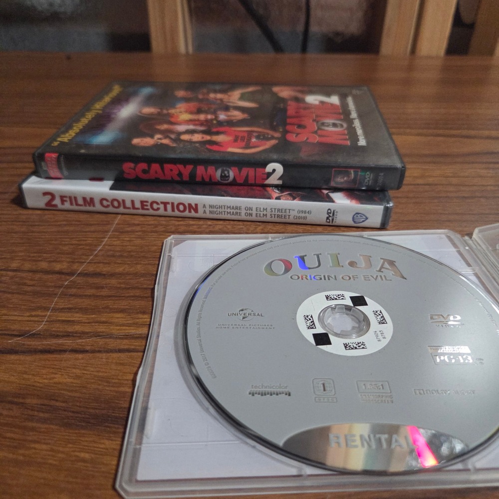 Horror DVD Lot Nightmare on Elm Street 2-Film Scary Movie 2 3 Ouija Origin Evil
